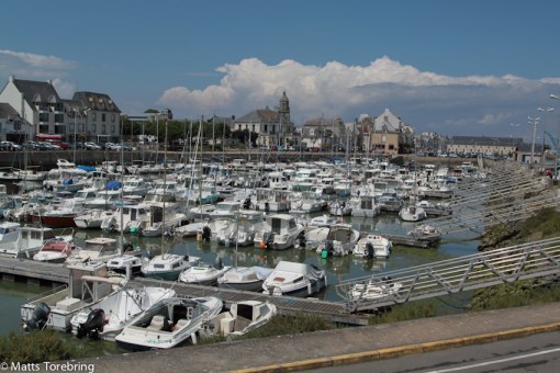Hamnen där vi cyklade igår.
