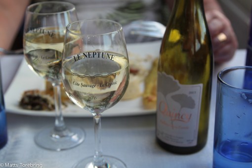 Jag bad om att få ett gott vitt vin till och det fick vi.