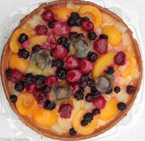 Efter nästan tre mil på cykeln smakade denna tårta gott