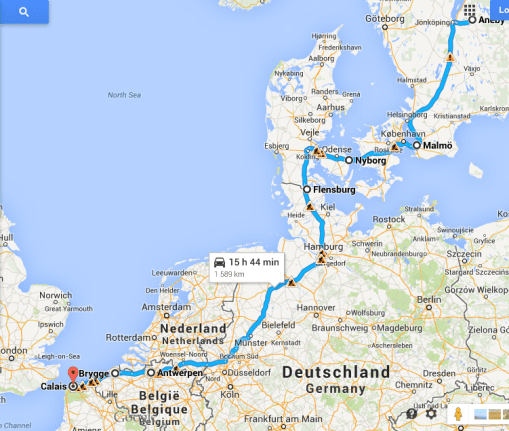 Första etappen på Tour in France