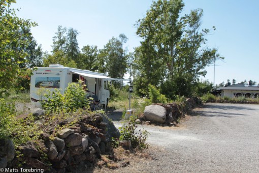 En natt gratis ställplats för husbilar och husvagnar
