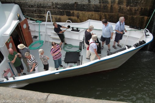 Tre tyska bussar har fyllt Wasa Lejon med nya resenärer