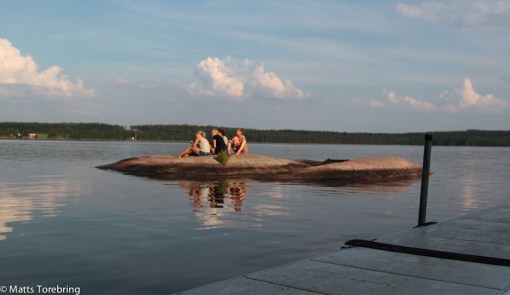 Berghällar att sitta och sola på