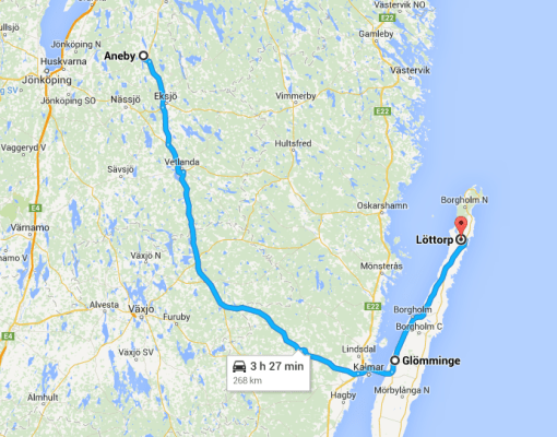 Tänk om vi visste hur många hundra gånger vi kört denna vägen?