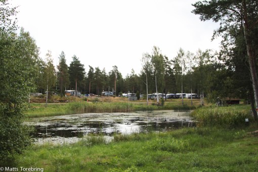 Fontänen har säkert slammat igen här, men så många flera uppe på campingen