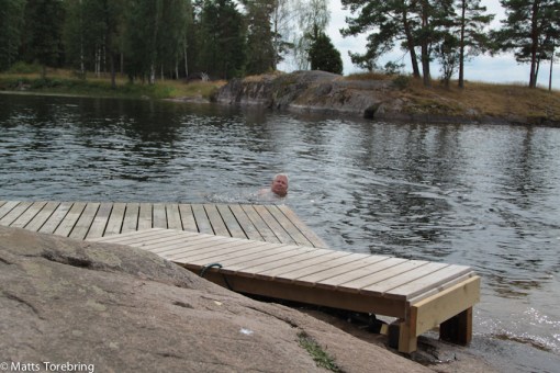 Rent klart djupt vatten