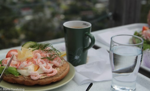 Utsikten & räkmackan, gick inte fånga båda på bild