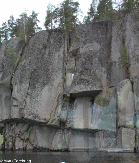 Klippor formade av istiden