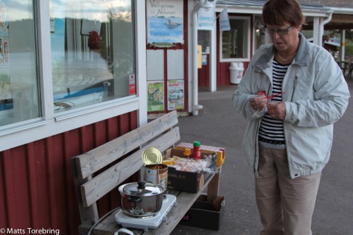 Birgitta kokar Bullens Extra varm korv