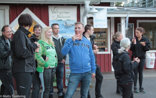 Få var riktigt hungriga efter den rikliga maten vi fått tidigare