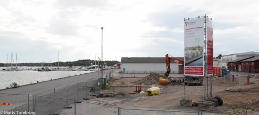 Den tidigare ställplatsen vid Skeppsbrokajen