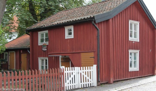Det finns många gamla hus i Västervik