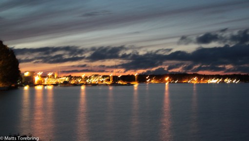 Ställplats Sågen sent lördag kväll