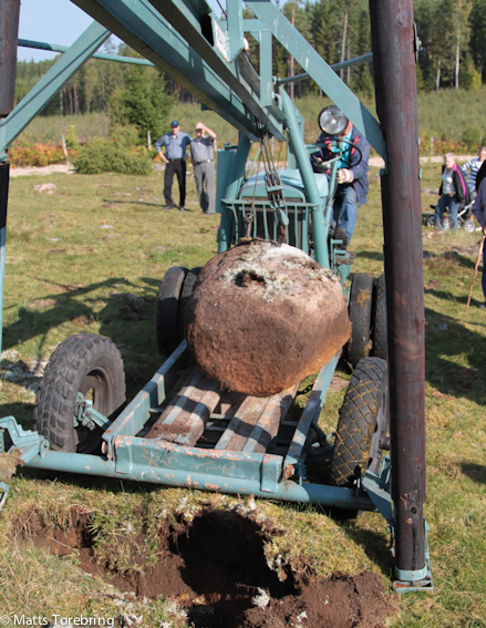Transport till ett stenröse