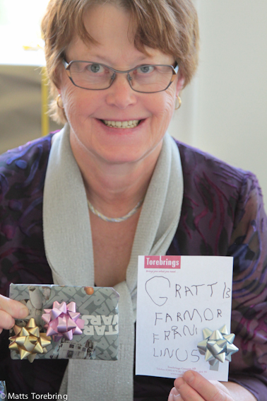 Birgitta är stolt över sina tre barnbarn