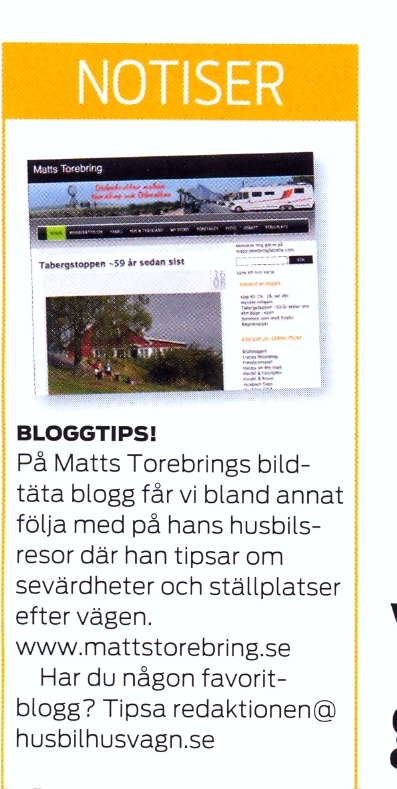 Under Notiser i Husvagn & Husbil
