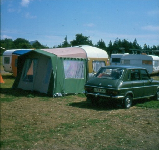Simca 1100 Special med Opio husvagn 1974