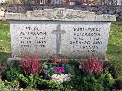 En av våra familjegravar