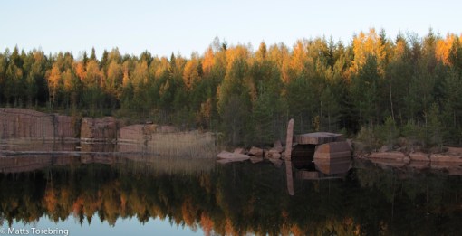 Delar av ett stenbrott kan se vackert ut.