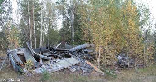 Sist vi var här fanns ett kontor, nu har det rasat ihop