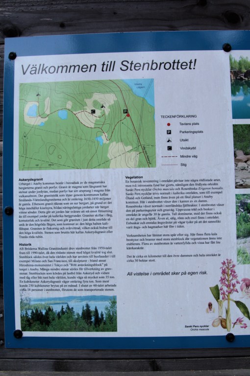 Stenbrottet ett par mil utanför Aneby i Askeryds socken.