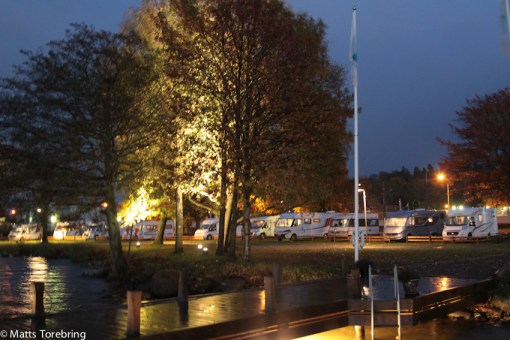 Första raden fullsatt i Motala hamn