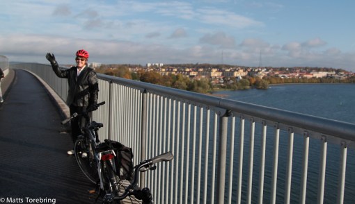 Vi trampar iväg på en cykeltur i till sta´n