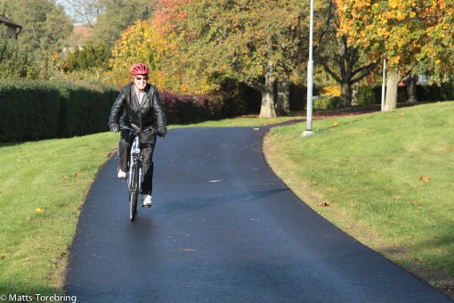 Helt fantastiska cykelvägar intill sta´n