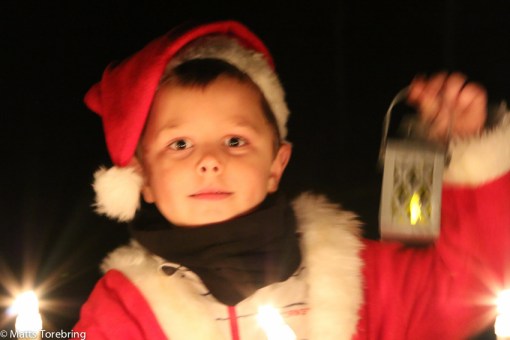 Linus luciafest på dagis