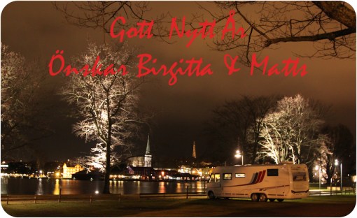 Vår favoritställplats Södra hamnen i Motala,