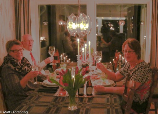 Nyårsafton tillsammans med vännerna Anette & Göran Fajersson