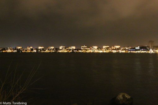 Utsikt i cockpit i husbilen