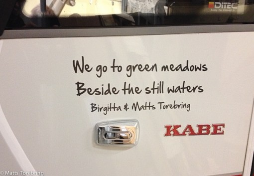 Ny text på frampariet