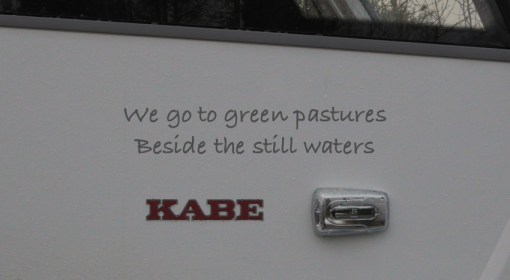 Detta blir vår reseslogan (Textmontage)