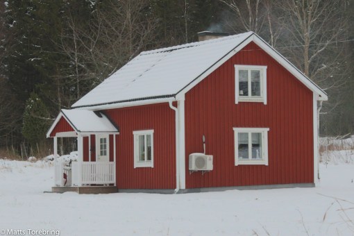 Kojan 300 meter norr om Birgittas föräldrahem