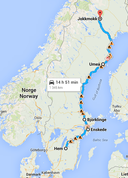 Vår resplanering upp till Jokkmokks Marknad