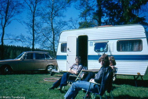 Vår första nya husvagn 1976