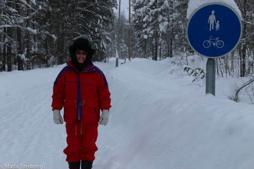 Från campingen finns en fin gång- & cykelväg