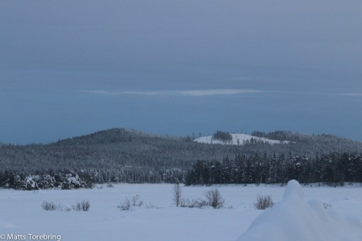Lite lättande molntäcke på vägen hem