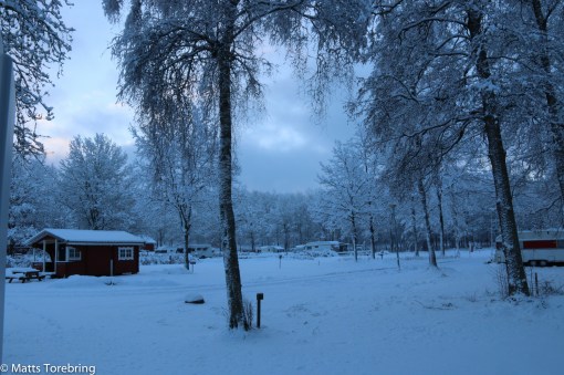 Söndag morgon när vi tittar ut.