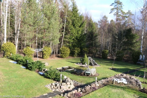 För en vecka sedan 10 cm snö, idag är det grönt igen.