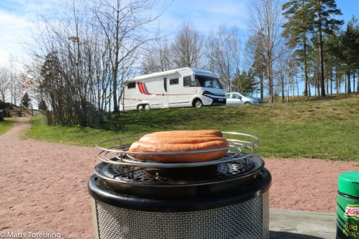 Vi stannar på Rastplatsen Höganloft, Tranås, på vägen hem
