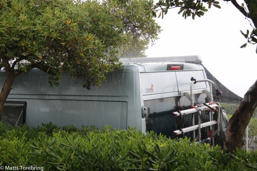 Det började med morgondusch på land