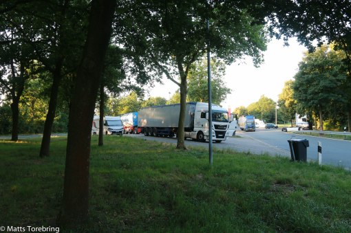 På kvällen stannade vi strax utanför Münster i Tyskland.