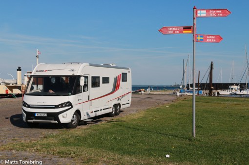 Redan klockan 8. parkering på Møn 