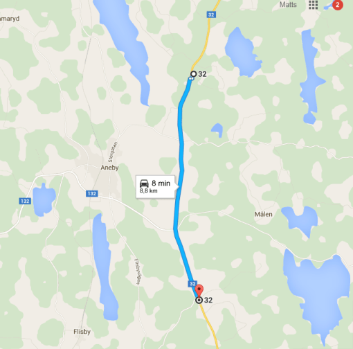 Den korta men förargliga vägsträckan