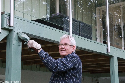 Två år sedan jag byggde ut altan, dags att måla nu