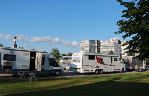 En fantastiskt ställplats i Stadsparken