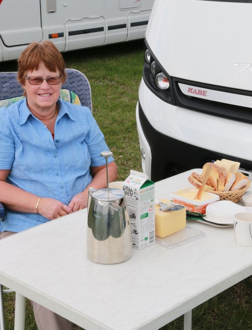 Nära hem för att ta en förmiddagsfika