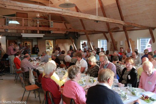 Vår fest i Scoutstugan intill campingen